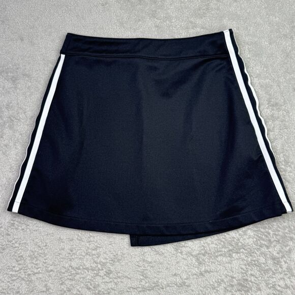 Adidas Adicolor Classics Short Wrapping Skirt Womens XS Black 3-Stripes Logo - Picture 2 of 11